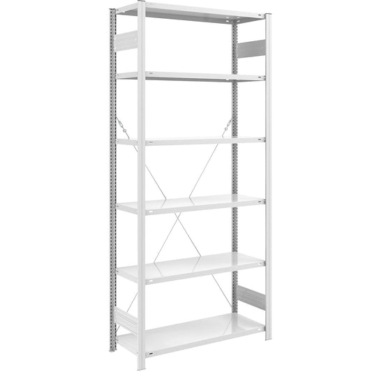 ESD boltless shelving unit, shelf unit height 2500 mm, standard shelf unit, shelf WxD 1000 x 500 mm.