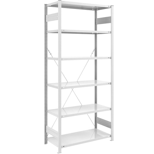 ESD boltless shelving unit, shelf unit height 2500 mm, standard shelf unit, shelf WxD 1000 x 600 mm.