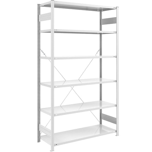 ESD boltless shelving unit, shelf unit height 2500 mm, standard shelf unit, shelf WxD 1300 x 600 mm.