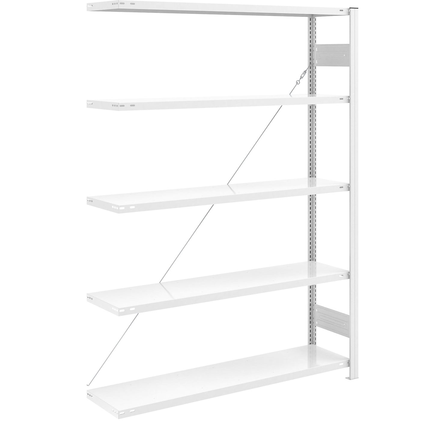 AntiBak® boltless shelving unit, anti-bacterial, shelf unit height 2000 mm, extension shelf unit, shelf width 1300 mm, shelf depth 400 mm.