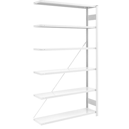 AntiBak® boltless shelving unit, anti-bacterial, shelf unit height 2500 mm, extension shelf unit, shelf width 1300 mm, shelf depth 400 mm.