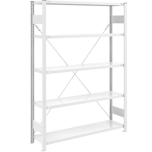 AntiBak® boltless shelving unit, anti-bacterial, shelf unit height 2000 mm, standard shelf unit, shelf width 1300 mm, shelf depth 400 mm.