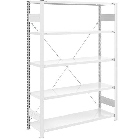 AntiBak® boltless shelving unit, anti-bacterial, shelf unit height 2000 mm, standard shelf unit, shelf width 1300 mm, shelf depth 500 mm.