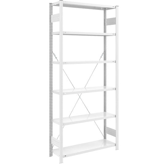 AntiBak® boltless shelving unit, anti-bacterial, shelf unit height 2500 mm, standard shelf unit, shelf width 1000 mm, shelf depth 400 mm.