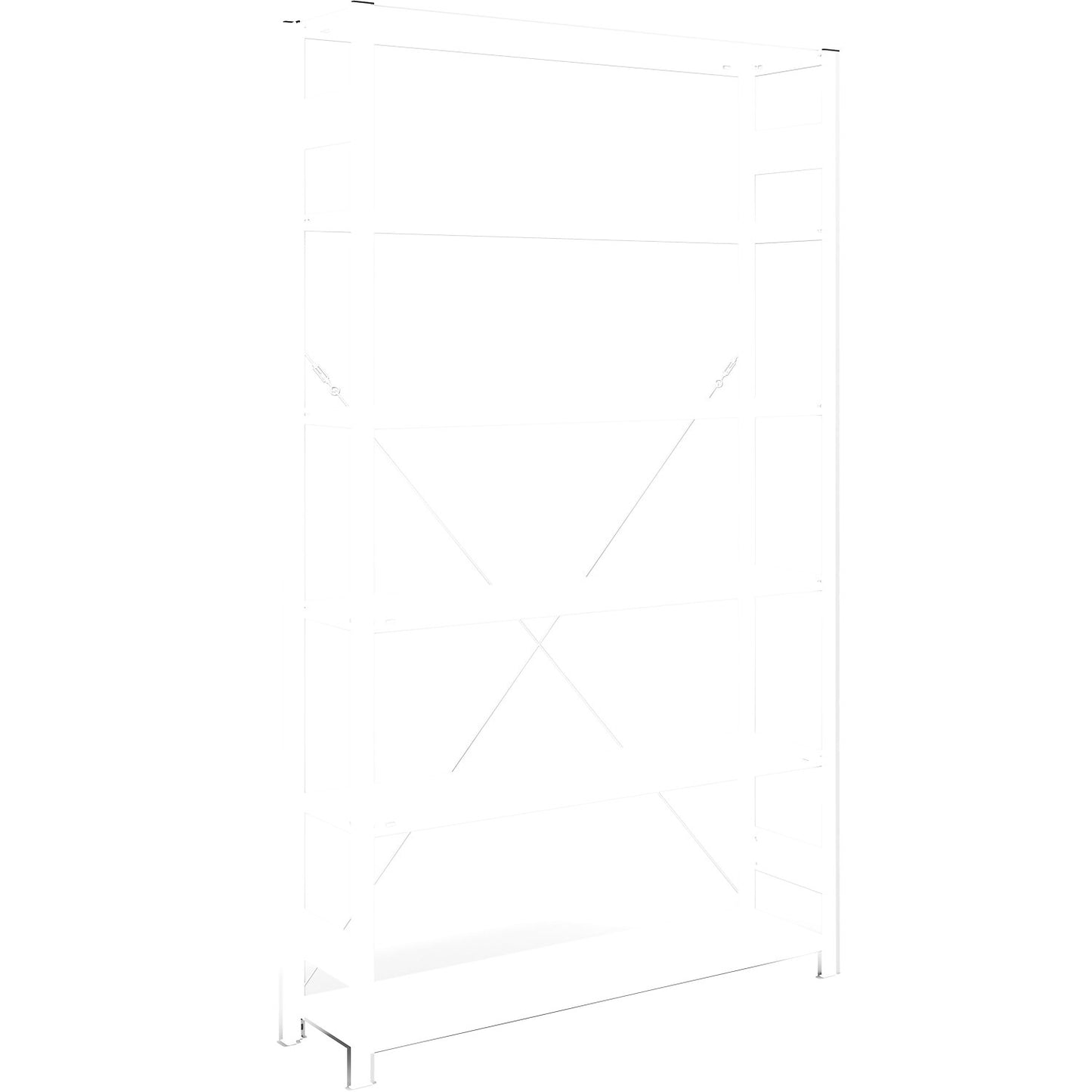 AntiBak® boltless shelving unit, anti-bacterial, shelf unit height 2500 mm, standard shelf unit, shelf width 1300 mm, shelf depth 400 mm.