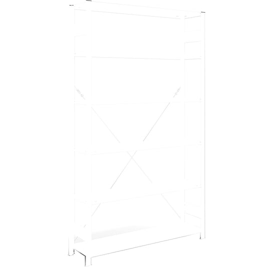 AntiBak® boltless shelving unit, anti-bacterial, shelf unit height 2500 mm, standard shelf unit, shelf width 1300 mm, shelf depth 400 mm.