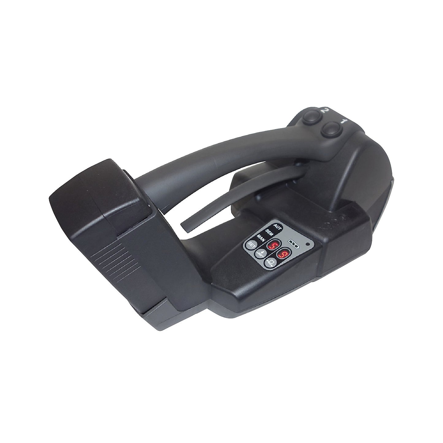 Battery powered strapping tool for PP and PET strapping, fully automatic, standard, for strap width 13 - 16 mm.