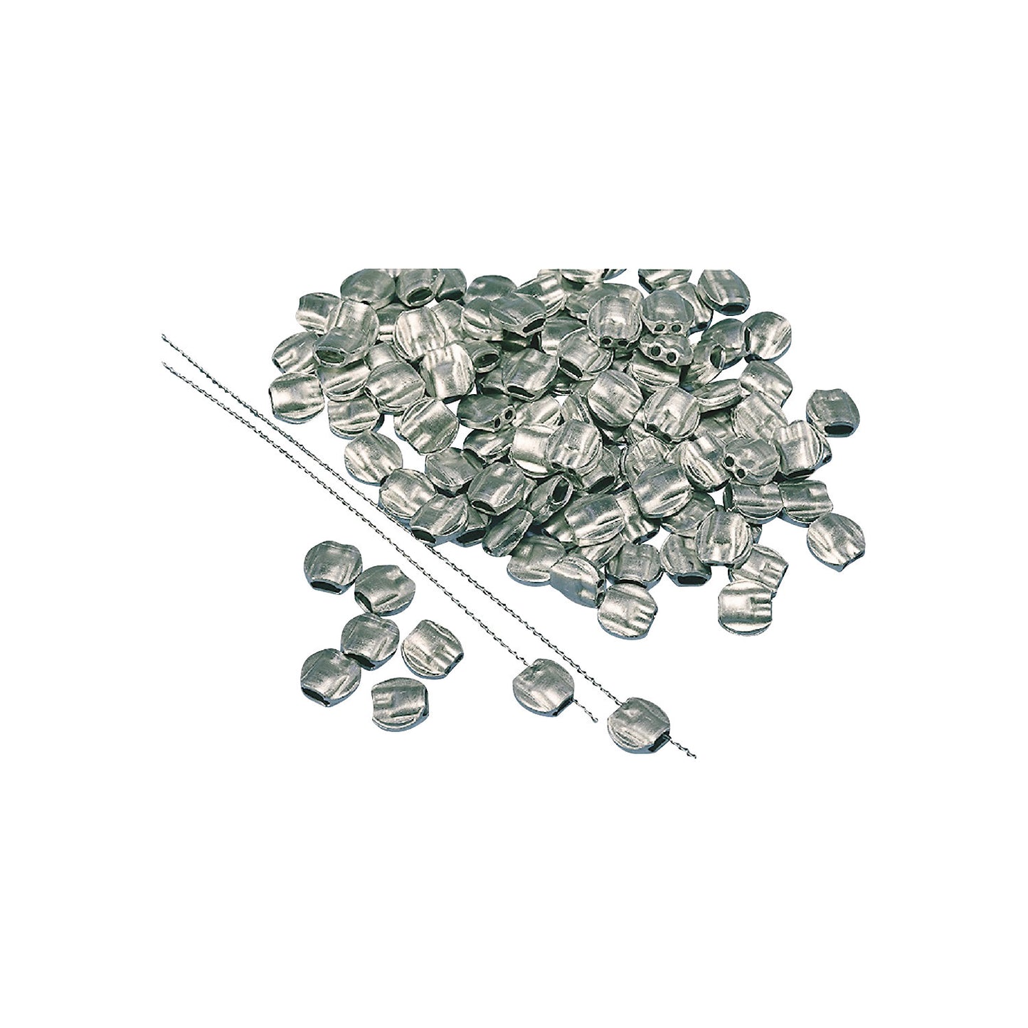 Seals, lead, pack of 2000, 10 x 10 mm.