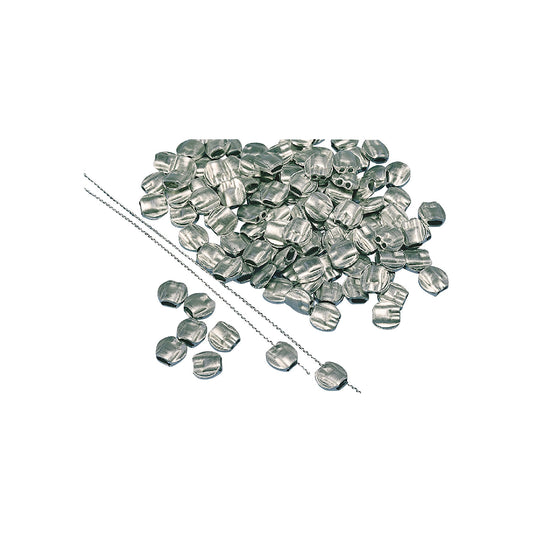 Seals, lead, pack of 2000, 10 x 10 mm.