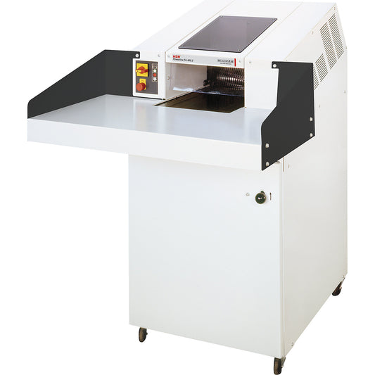 Conveyor belt document shredder, POWERLINE FA 400.2, particle cut, particle size 3.9 x 40 mm.