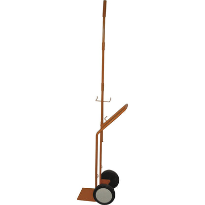 Professional gas cylinder trolley, for propane gas cylinders up to 25 kg, flexible hose guide.