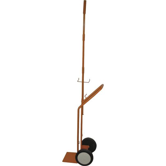 Professional gas cylinder trolley, for propane gas cylinders up to 25 kg, flexible hose guide.