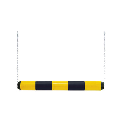Plastic height limiter, length 950 mm, reflective yellow/black.