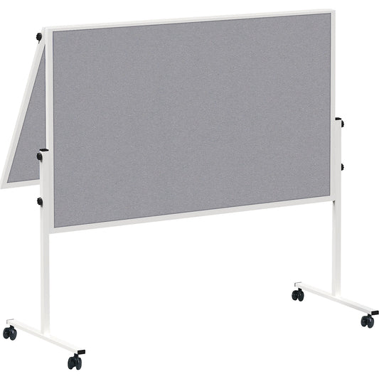 MAULsolid presentation board, mobile, folding, felt colour grey.
