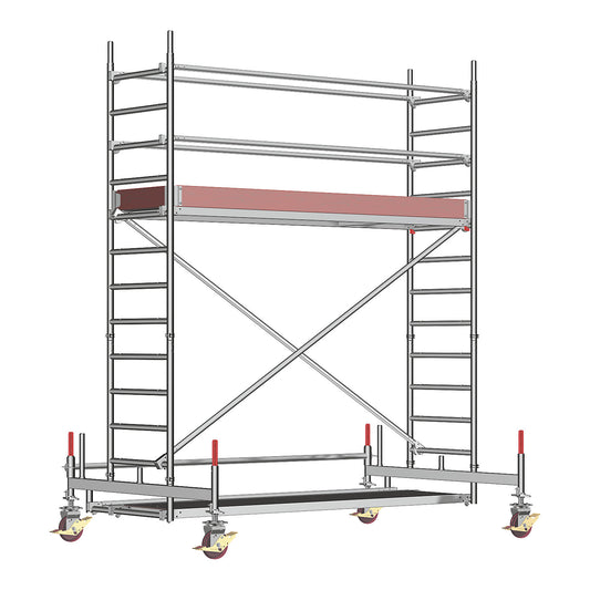 Universal mobile access tower, standard model, scaffolding height 3.58 m.