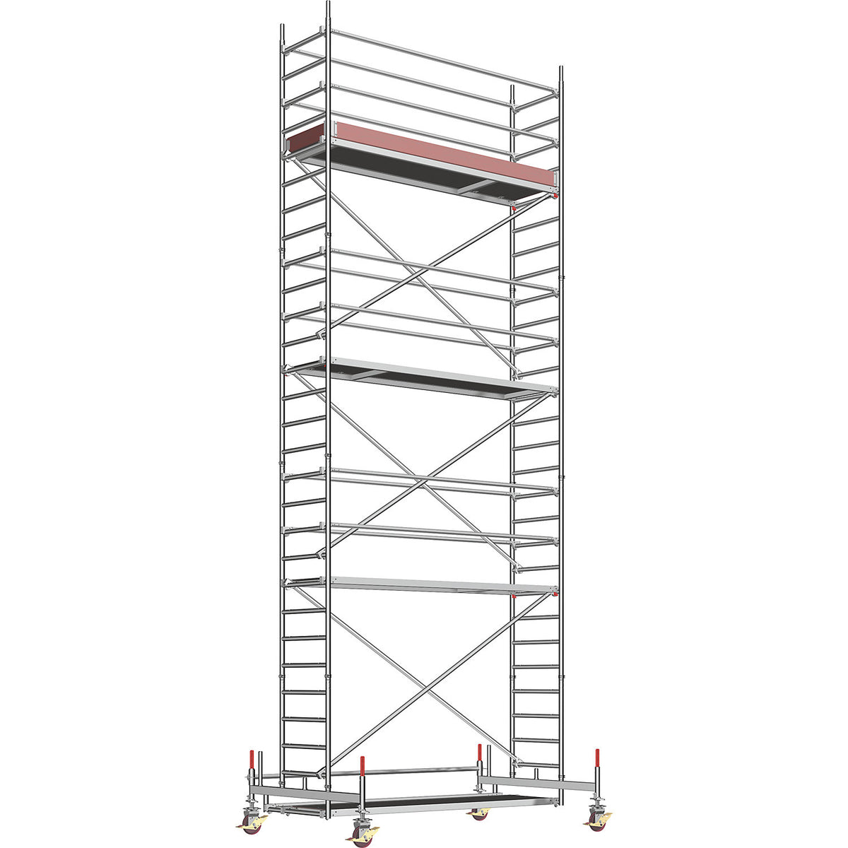 Universal mobile access tower, standard model, scaffolding height 7.58 m.