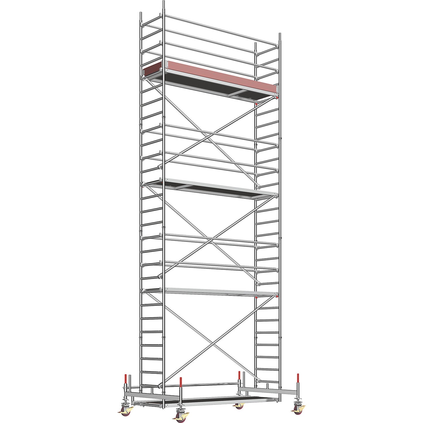 Universal mobile access tower, standard model, scaffolding height 7.58 m.