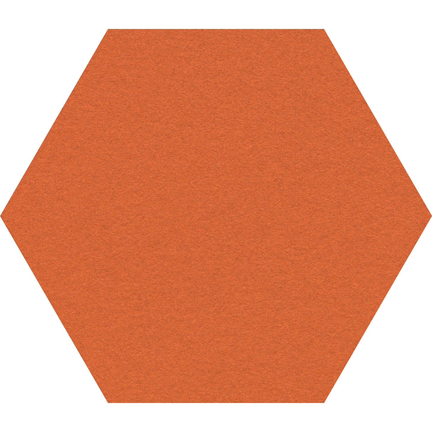 Hexagonal designer pin board, cork, WxH 600 x 600 mm, orange.