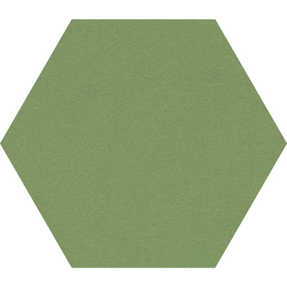 Hexagonal designer pin board, cork, WxH 600 x 600 mm, green.