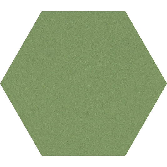 Hexagonal designer pin board, cork, WxH 600 x 600 mm, green.