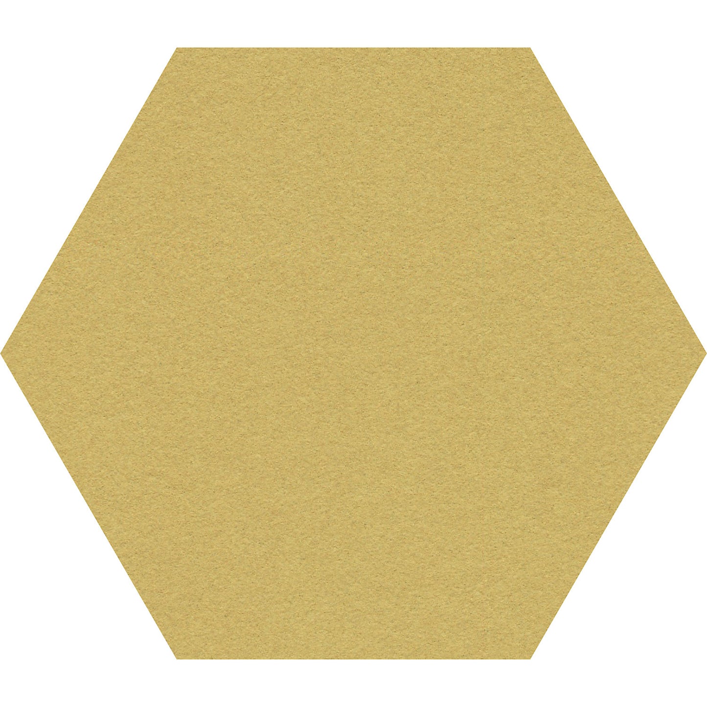 Hexagonal designer pin board, cork, WxH 600 x 600 mm, yellow.