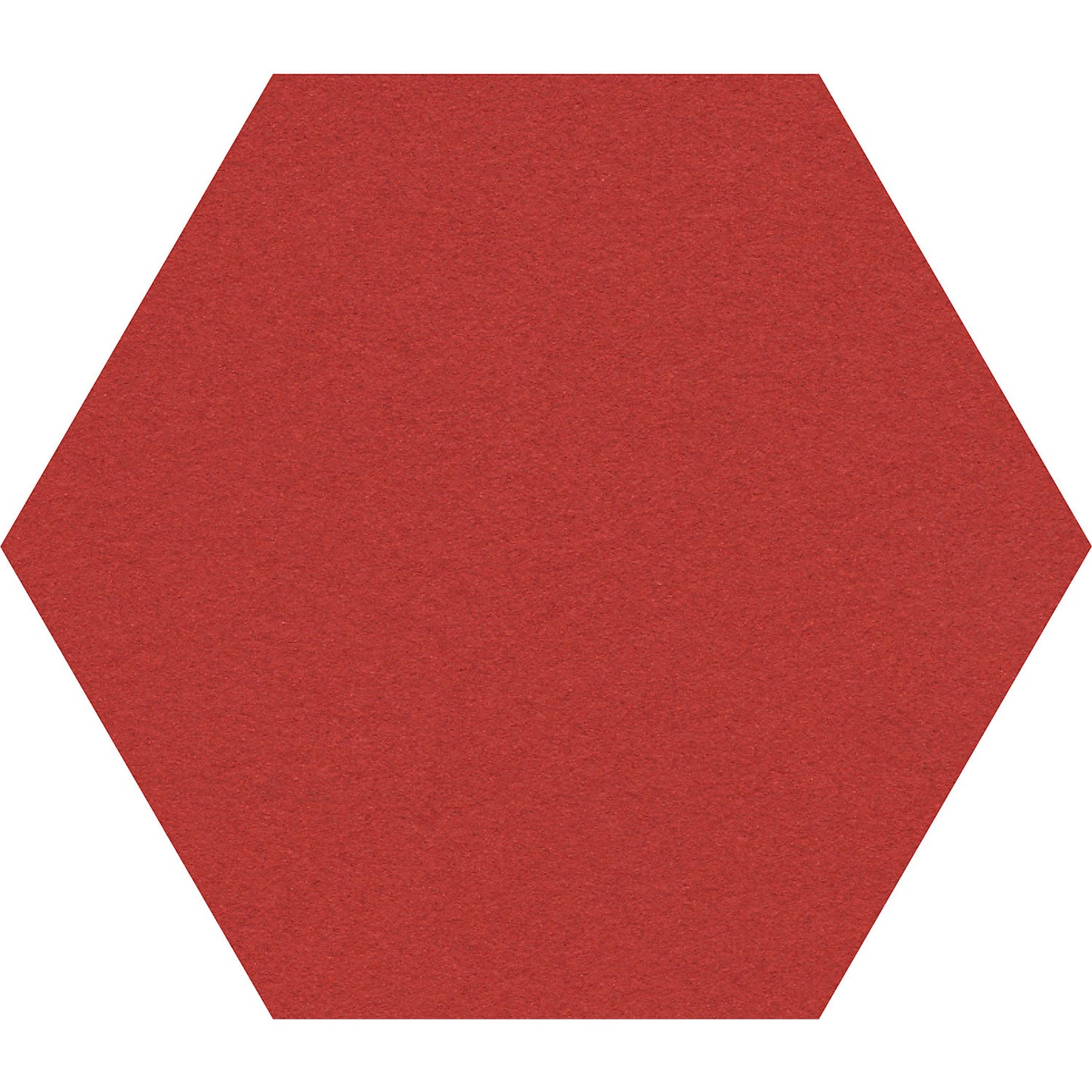 Hexagonal designer pin board, cork, WxH 600 x 600 mm, red.