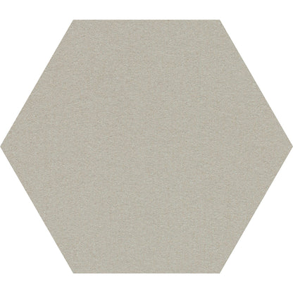 Hexagonal designer pin board, cork, WxH 600 x 600 mm, light grey.