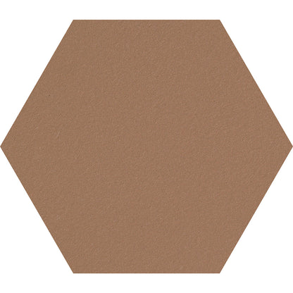 Hexagonal designer pin board, cork, WxH 600 x 600 mm, light brown.
