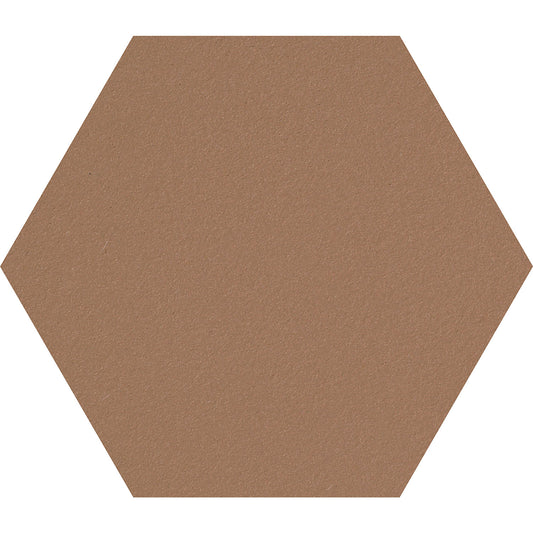 Hexagonal designer pin board, cork, WxH 600 x 600 mm, light brown.