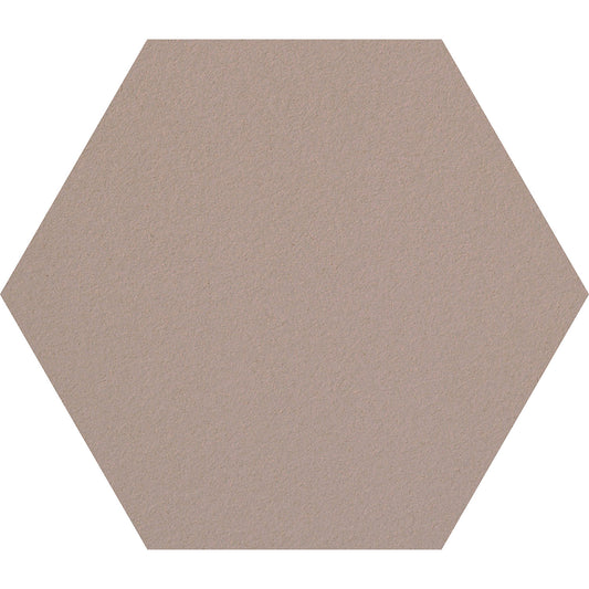 Hexagonal designer pin board, cork, WxH 600 x 600 mm, sand.