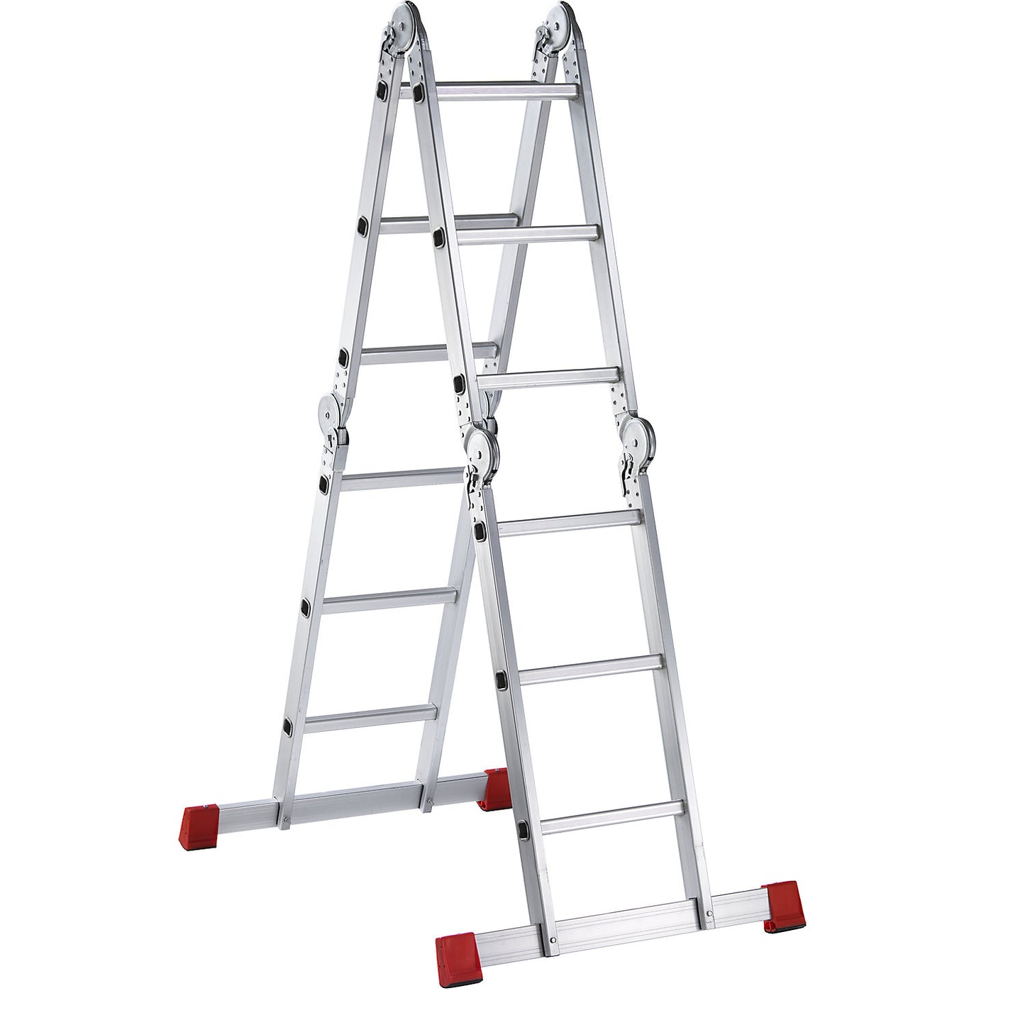 EASY hinged ladder, number of rungs 4 x 3, folding.