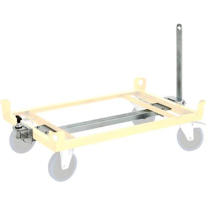 Clip-on coupling system, max. load 3000 kg, electrolytically zinc plated.