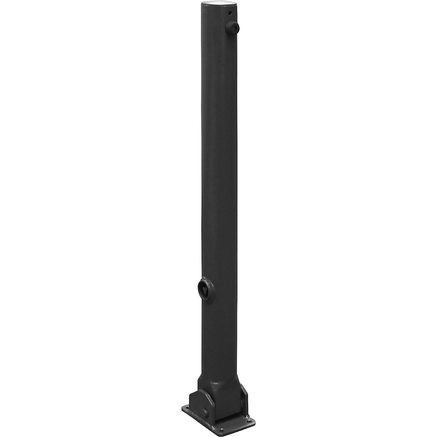 Barrier post, Ø 76 mm, iron mica, folding, without eyelet.