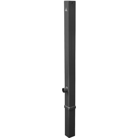 Barrier post, 70 x 70 mm, removable, without eyelet, with triangular lock, micaceous iron oxide.