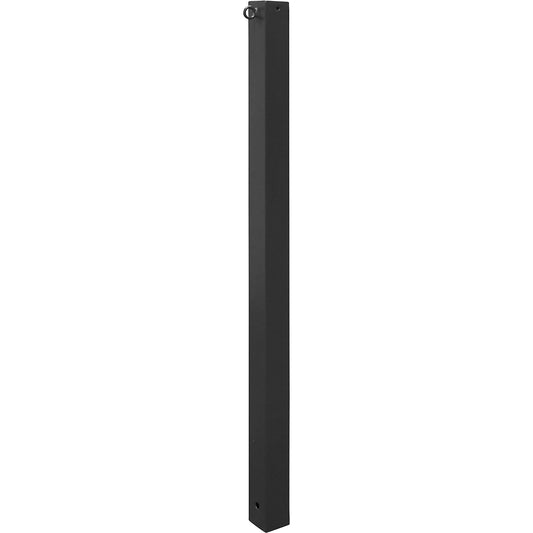 Barrier post, 70 x 70 mm, stationary, for concreting in, an eyelet, iron glimmer.