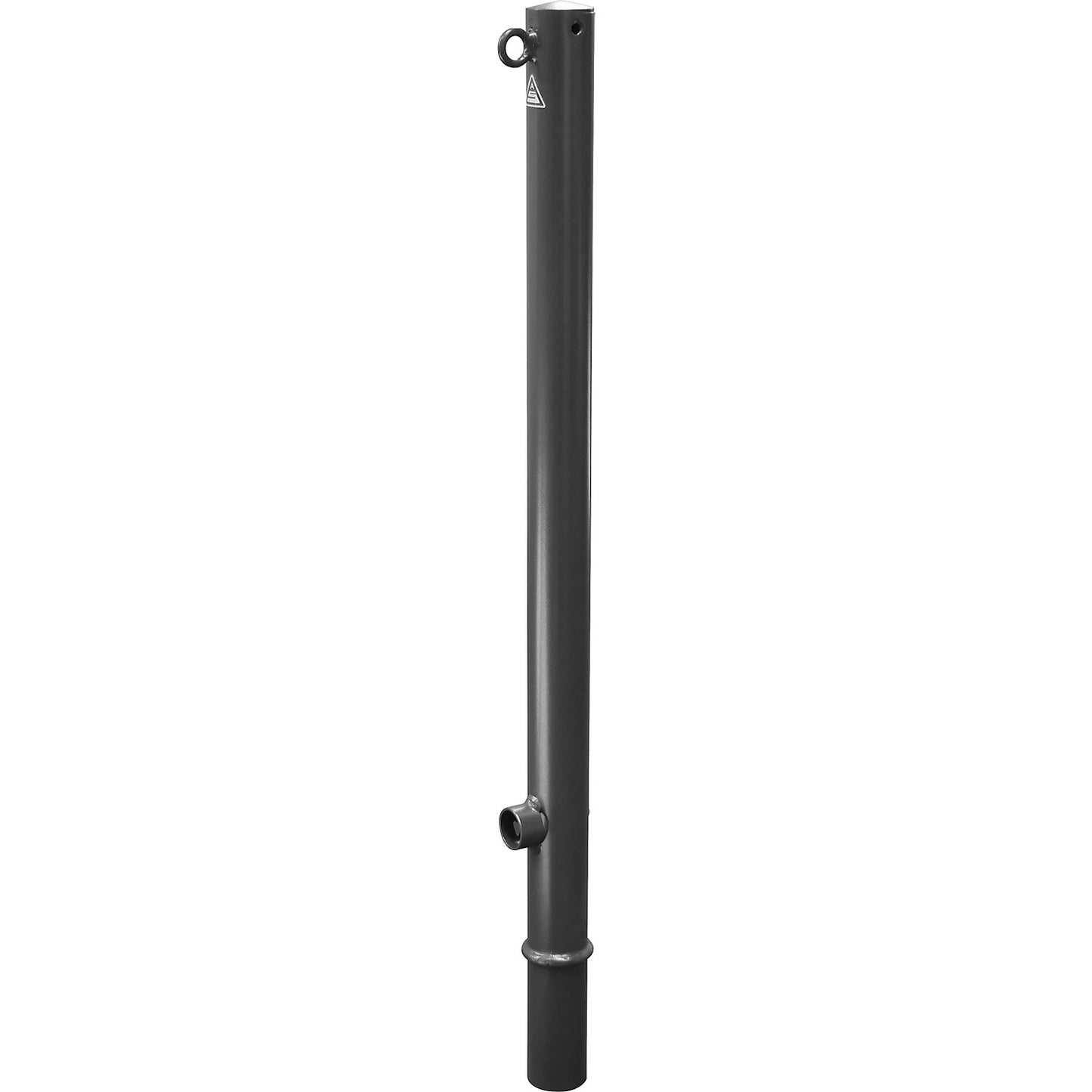 Barrier post, Ø 60 mm, iron mica, removable, with 1 eyelet.