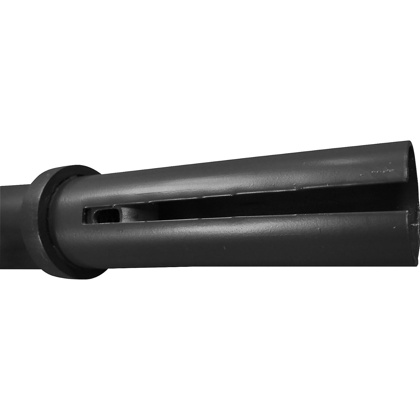 Barrier post, Ø 60 mm, iron mica, removable with profile cylinder, with 2 eyelets.