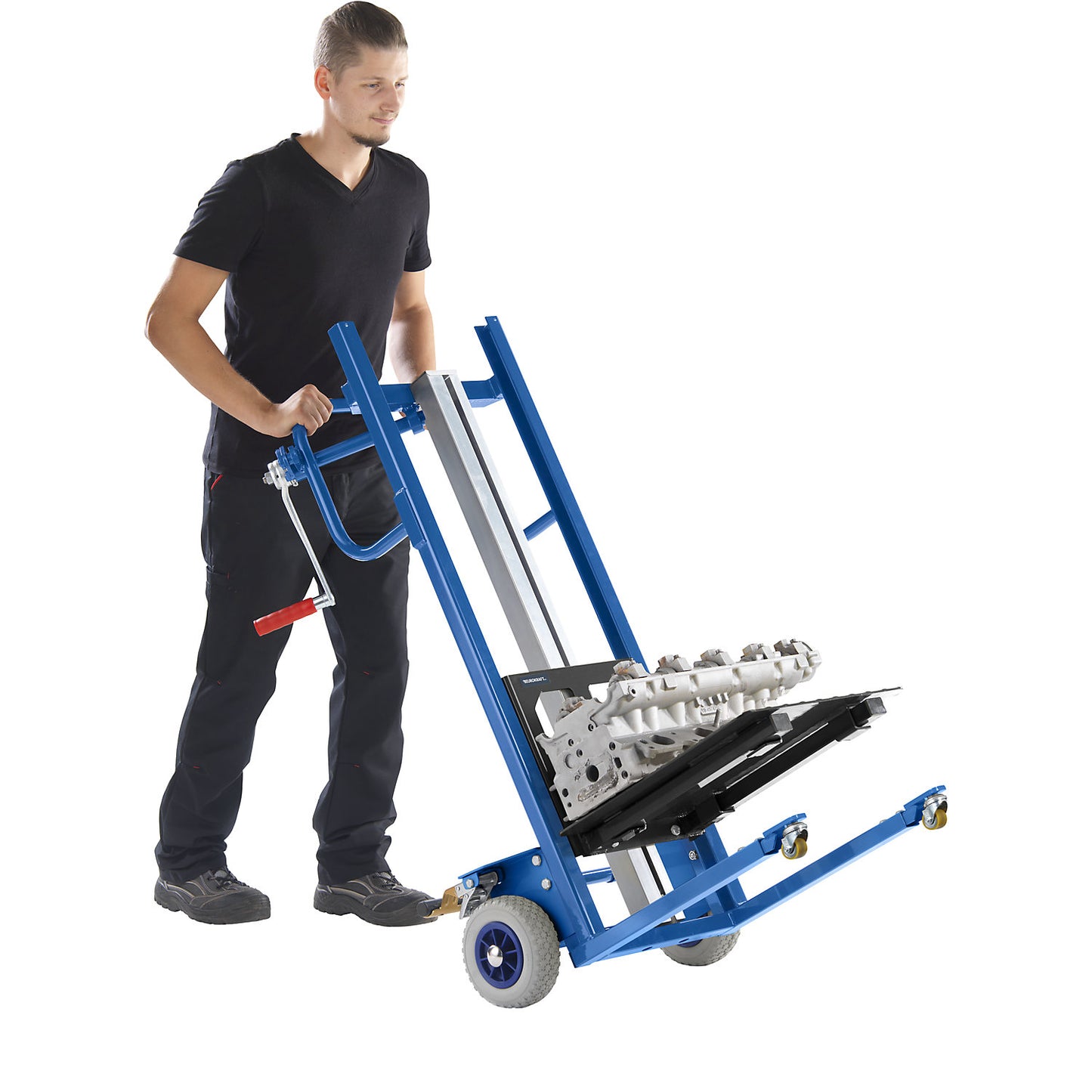 Lift truck, with platform, lifting range 80 - 945 mm.