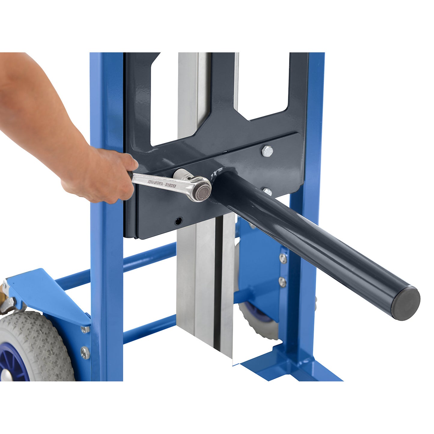 Lift truck, with spike, lifting range 120 - 985 mm.