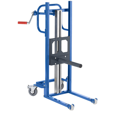 Material lifter, with spike, with fork rollers.