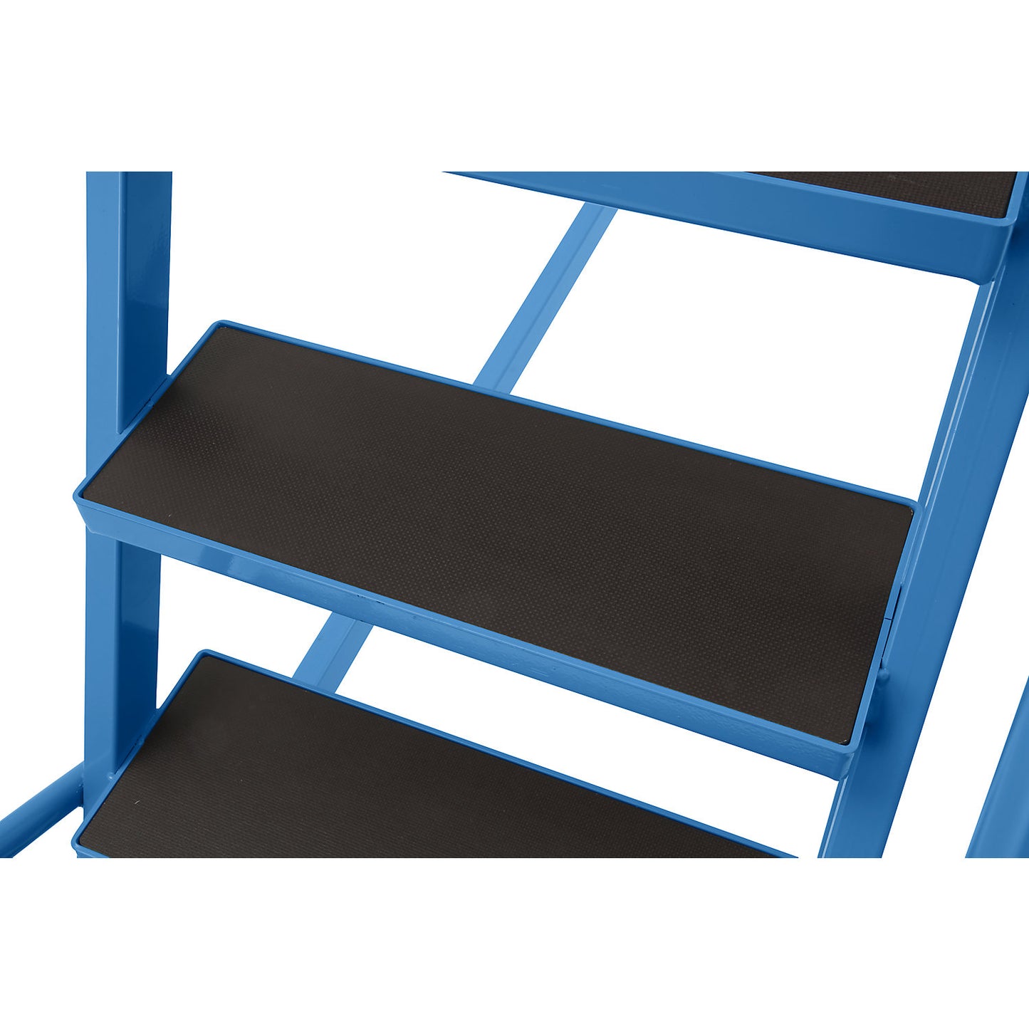 Mobile safety steps, phenolic plywood step insert, 14 steps.