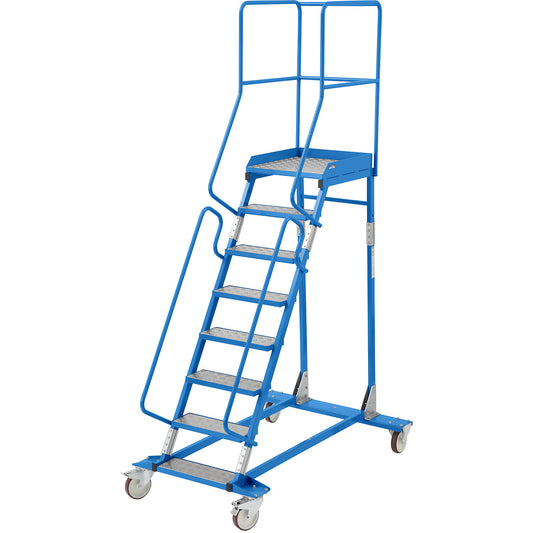 Mobile safety steps, aluminium step inserts, 8 steps.