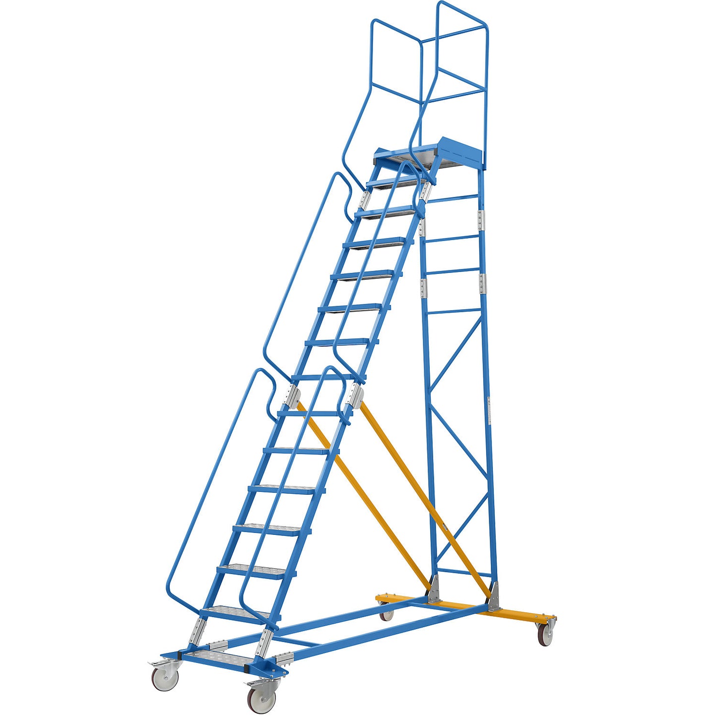 Mobile safety steps, aluminium step inserts, 9 steps.