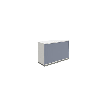 P12 - Horizontal roller shutter cupboard, 1 shelf, 2 file heights, HxWxD 781 x 1200 x 442 mm.