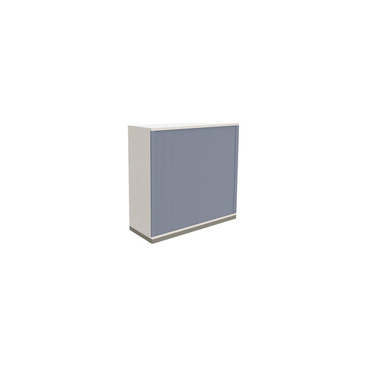 P12 - Horizontal roller shutter cupboard, 2 shelves, 3 file heights, HxWxD 1133 x 1200 x 442 mm.