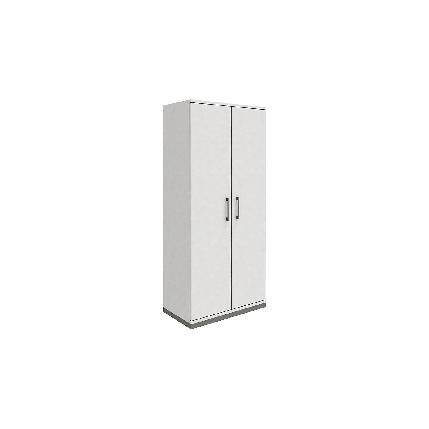 P12 - Double door cupboard, HxWxD 1869 x 800 x 442 mm, white.