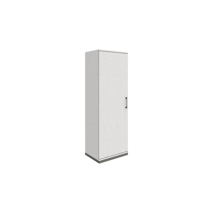 P12 - Cloakroom locker, door hinged on left, white.