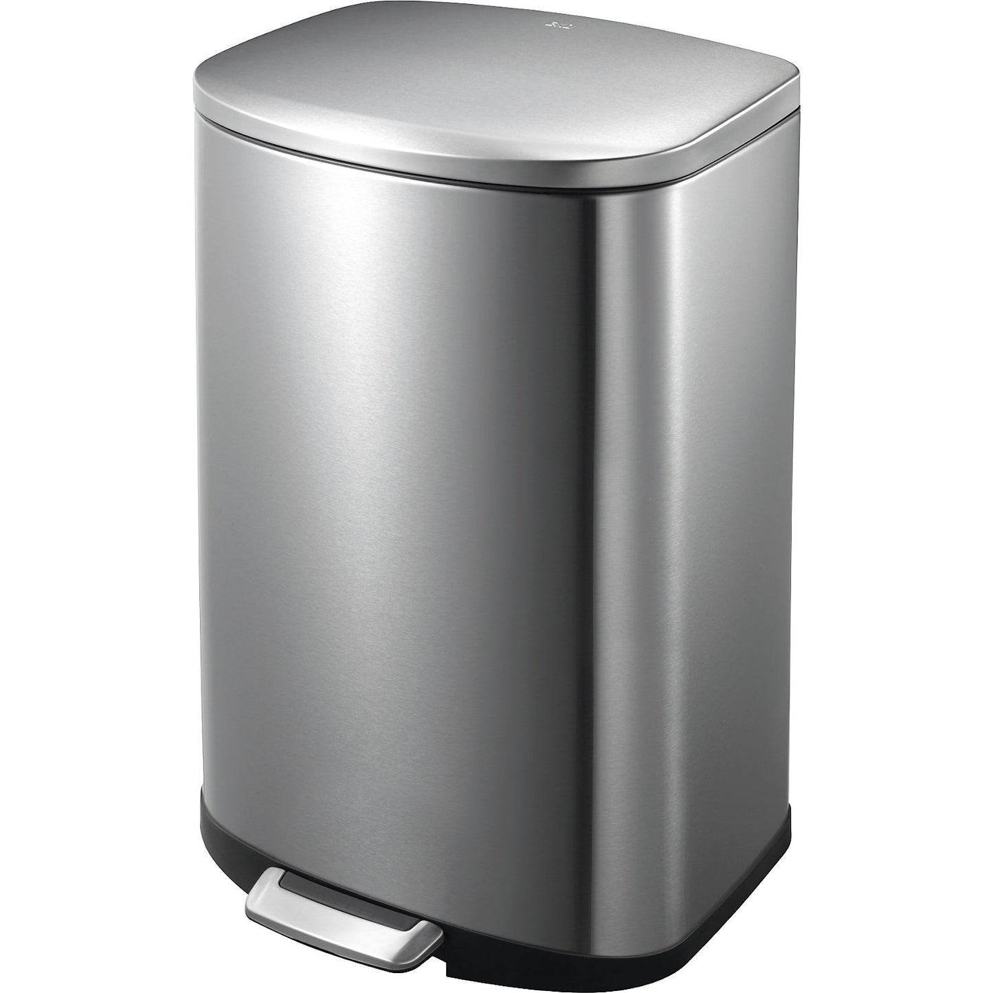 Stainless steel waste collector with pedal, capacity 50 l, HxWxD 692 x 416 x 376 mm, anti-slip.