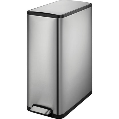 Waste collector with pedal, capacity 45 l, HxWxD 661 x 277 x 531 mm, extra slim.