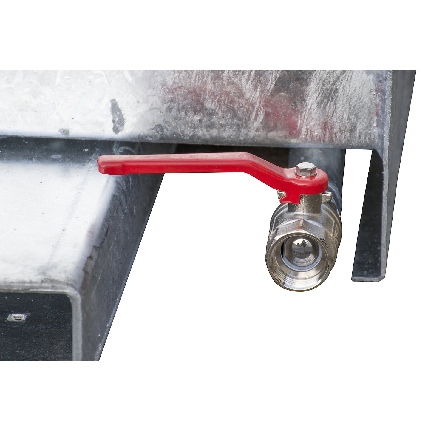 Mini tilting skip for metal swarf, low overall height, capacity 0.23 m³, zinc plated.